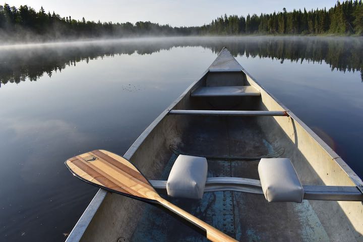 canoe & paddle