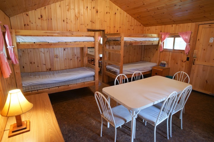 inside bunkhouse