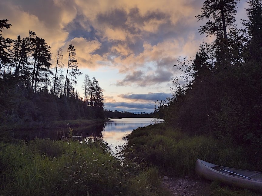 sunrise over quiver lake