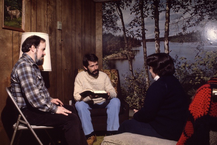 Pastors counseling with a woman