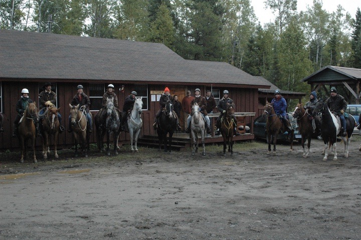 horses and riders at the Discipleship Camp