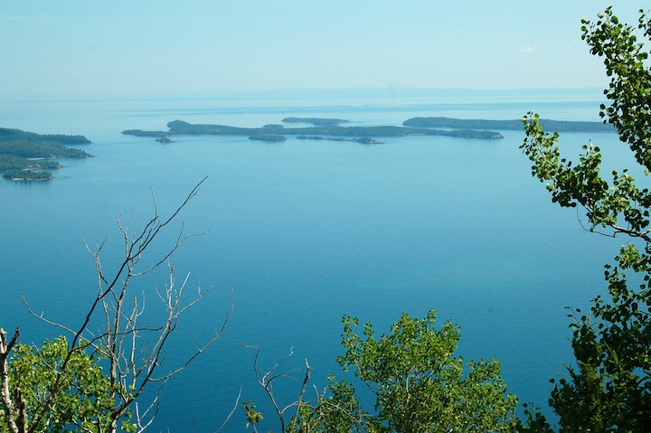 view from Mt Josephine, Susie Islands and Lake Superior