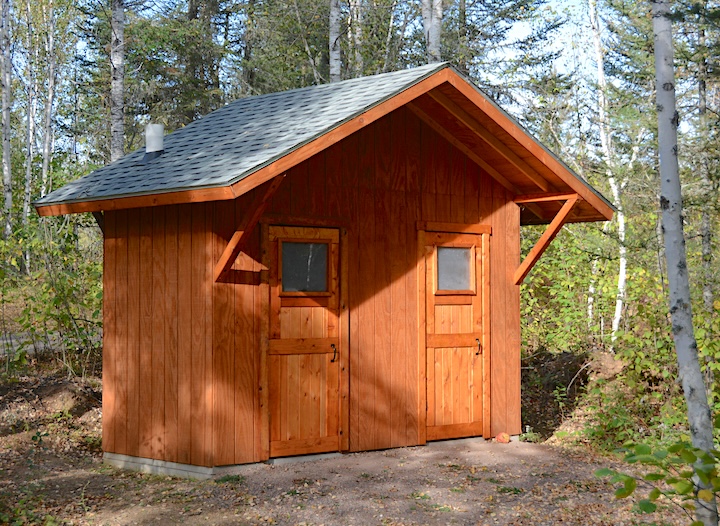 new Okontoe outhouse building