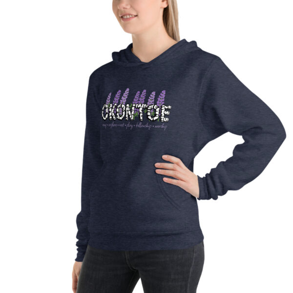 Okontoe Lupine Hoodie, navy, side view #2