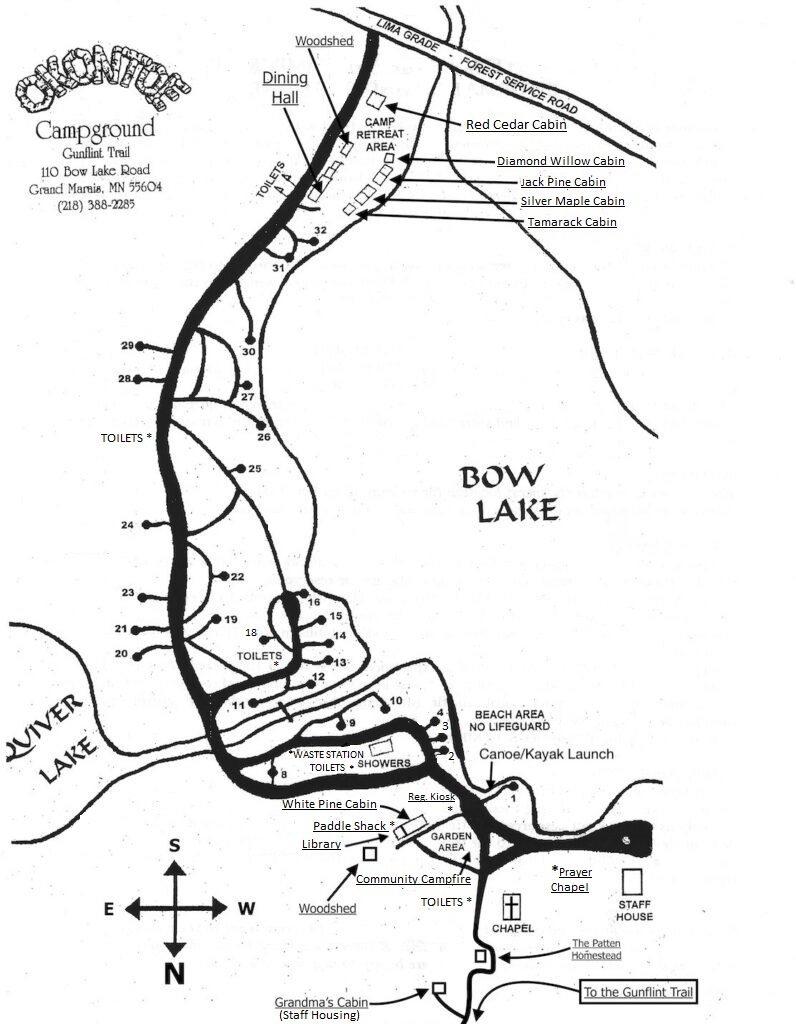 Okontoe campground map